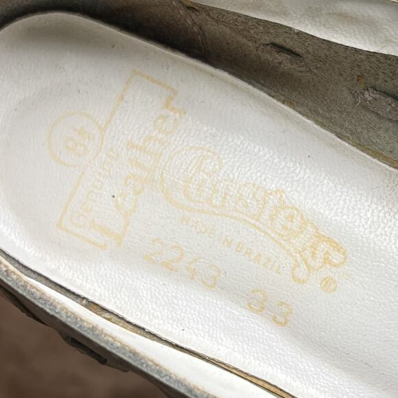 Vintage 80s Coasters White Leather Lace Up Flats Accent Stitching Women's 8.5 - Picture 6 of 9